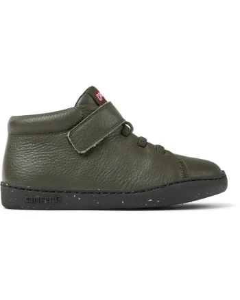 Pantofi din piele cu velcro Peu Touring 8523, Verde inchis