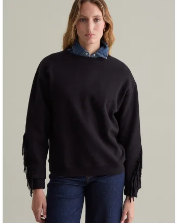 Bluza de trening din amestec de bumbac, Negru