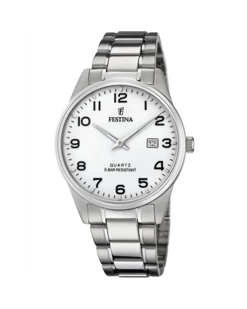 Ceas barbatesc  F20511/1 Quartz Argintiu