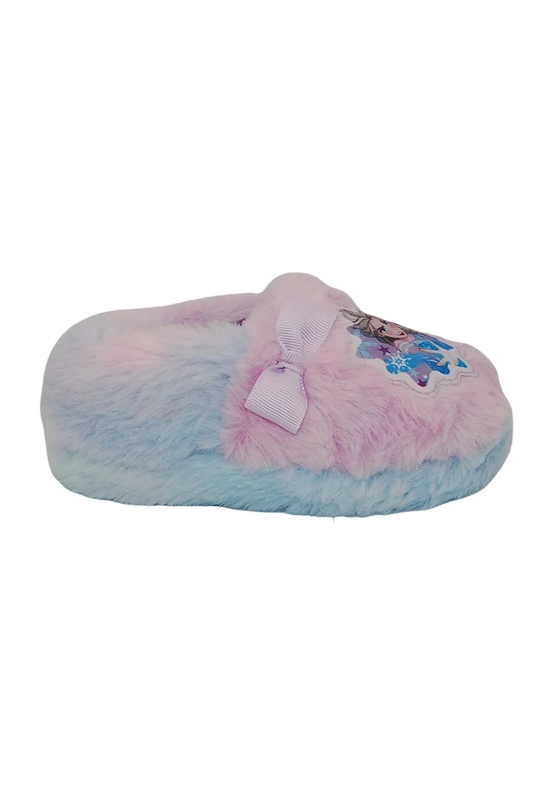 Papuci cu imprimeu Frozen, Roz pal/Albastru deschis
