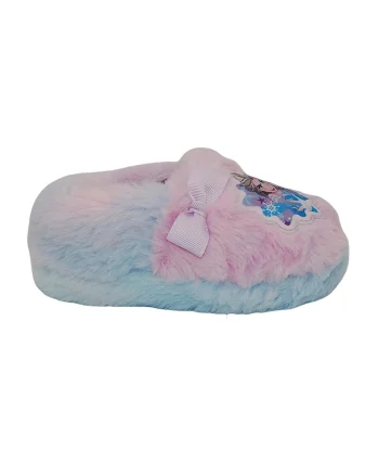 Papuci cu imprimeu Frozen, Roz pal/Albastru deschis