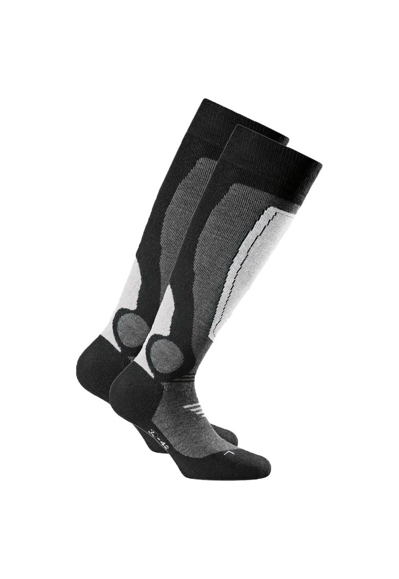 Rohner basi, Set de sosete unisex lungi pana la genunchi, pentru ski 174125 - 2 perechi, Gri