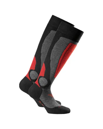Rohner basi, Set de sosete unisex lungi pana la genunchi, pentru ski 174125 - 2 perechi, Gri antracit