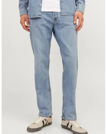 Blugi relaxed fit Chris, Albastru deschis