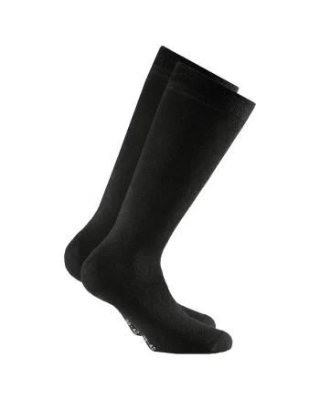 Set de sosete unisex lungi pana la genunchi - 2 perechi, Negru