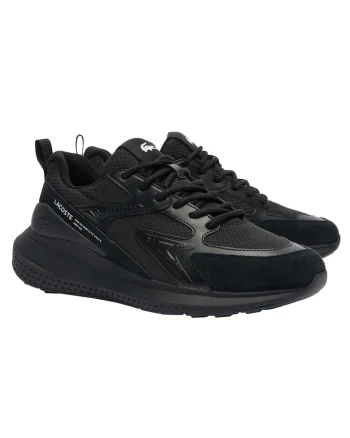 Pantofi psort de piele ecologica si piele intoarsa L003 Eco Core Active, Negru