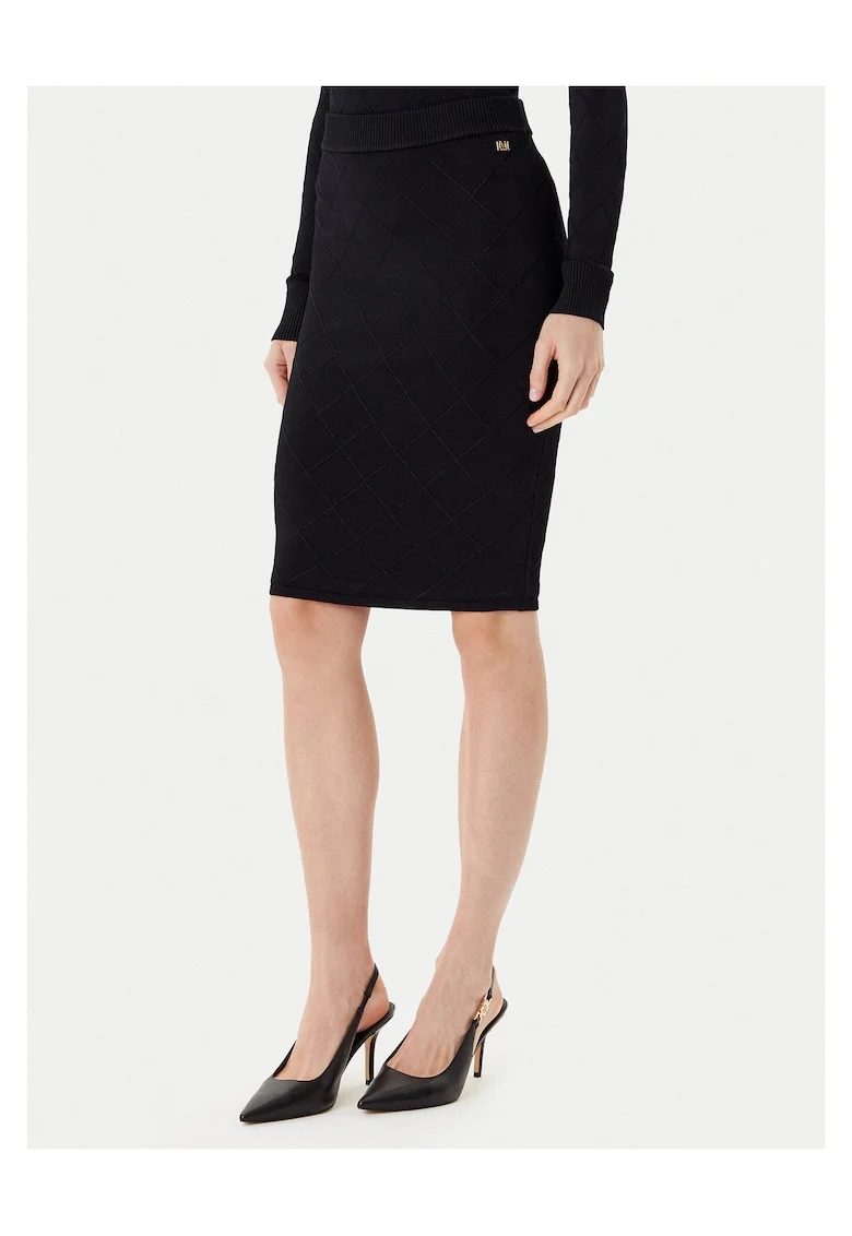Fusta Midi de dama  neagra, fabricata din material de calitate