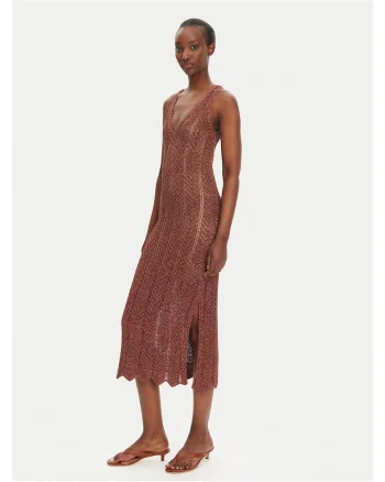 Rochie tricotata de dama  maro,