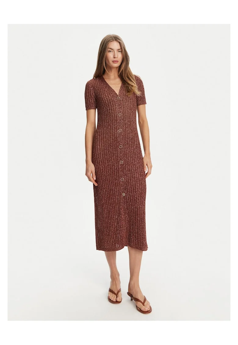 Rochie tricotata maro,