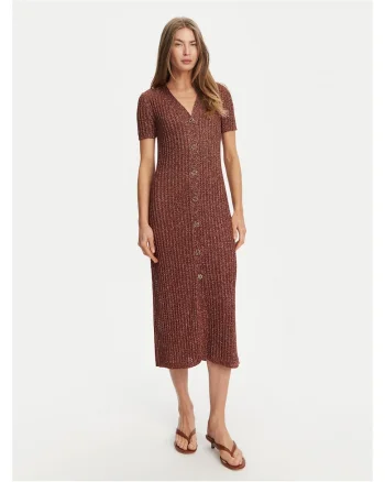 Rochie tricotata maro,
