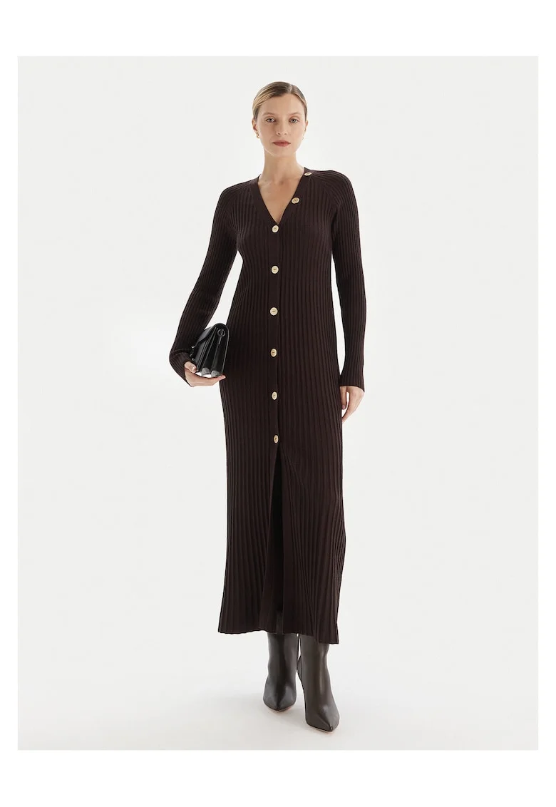 Rochie tricotata  maro, dama