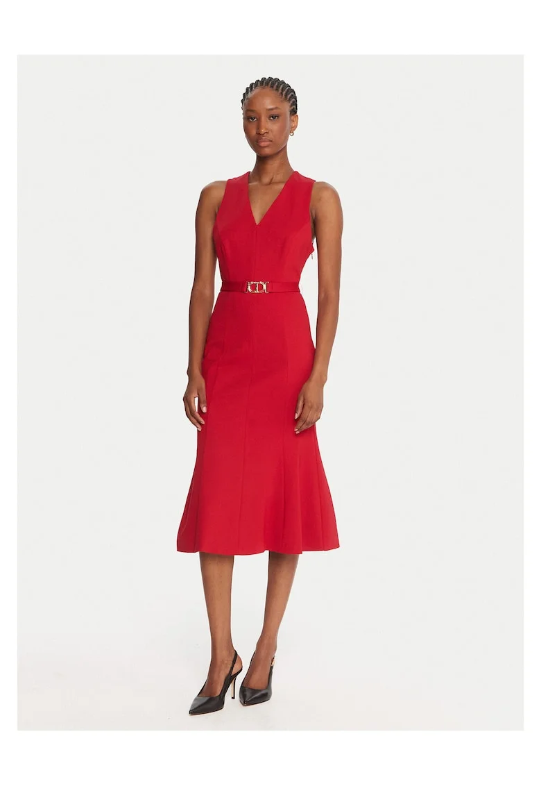 Rochie de cocktail pentru femei  rosu
