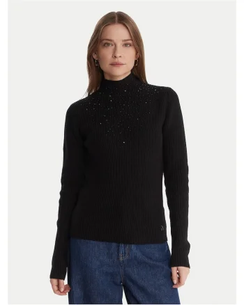 Pulover dama  negru, bumbac