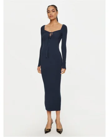 Rochie tricotata de dama  bleumarin