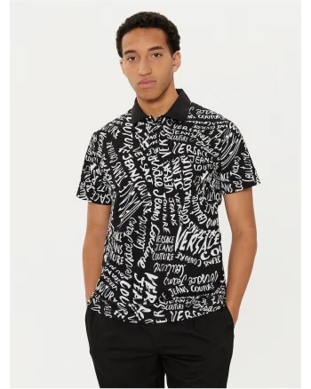 Tricou model polo barbati  negru, bumbac
