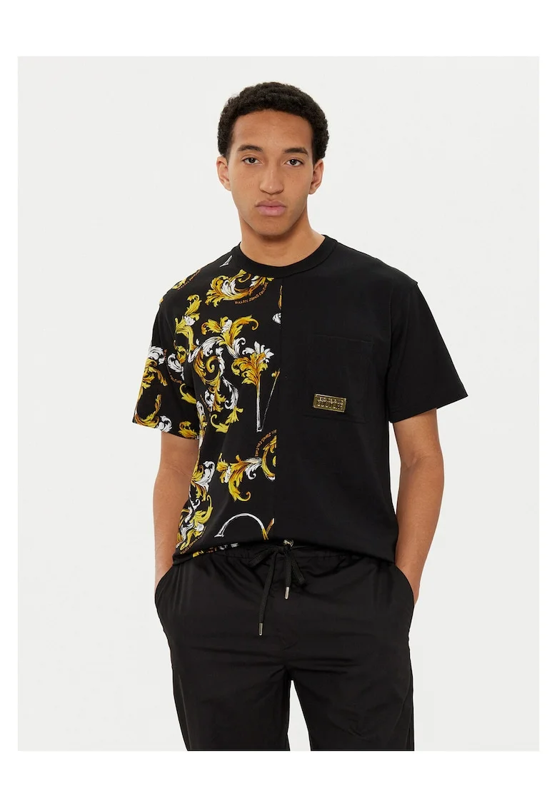 Tricou barbati  negru, bumbac,