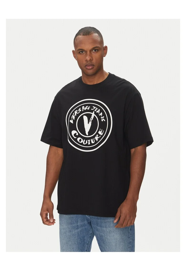 Tricou barbatesc  negru, bumbac