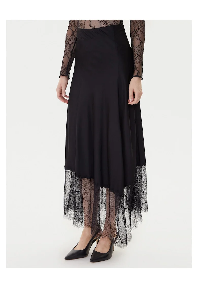Fusta Midi,  neagra, femei,
