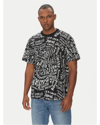 Tricou barbati Versace, negru, bumbac
