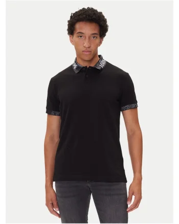 Tricou barbati  polo, negru, bumbac