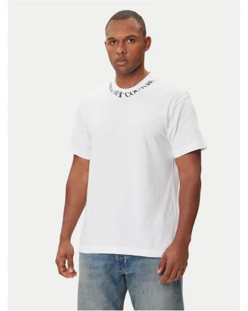 Tricou barbati alb,  bumbac
