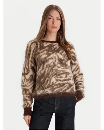 Pulover dama  maro, bej, din material moale