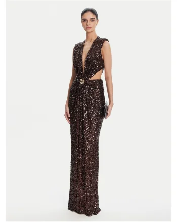 Rochie de seara,  maro