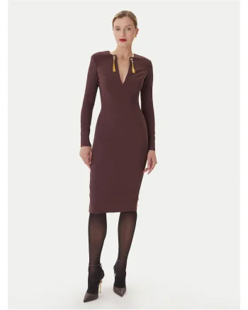 Rochie de cocktail,  visiniu, dama