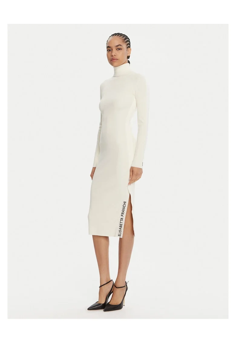 Rochie dama  tricotata, ecru