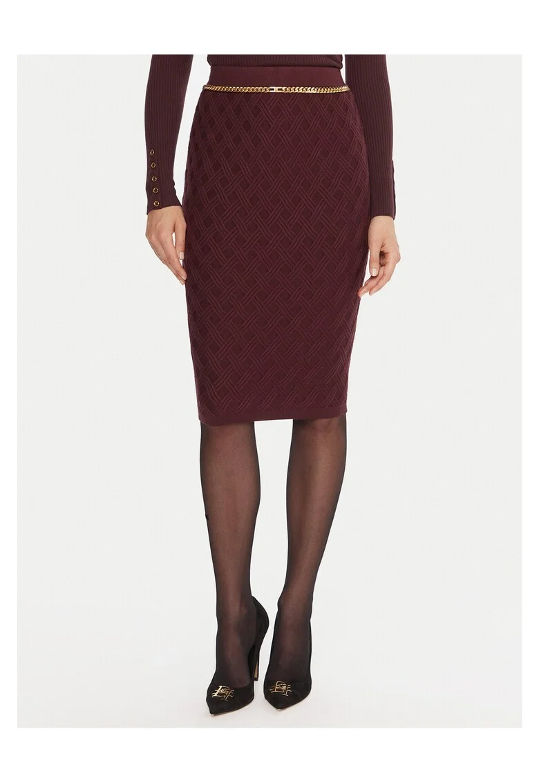 Fusta creion dama  bordeaux