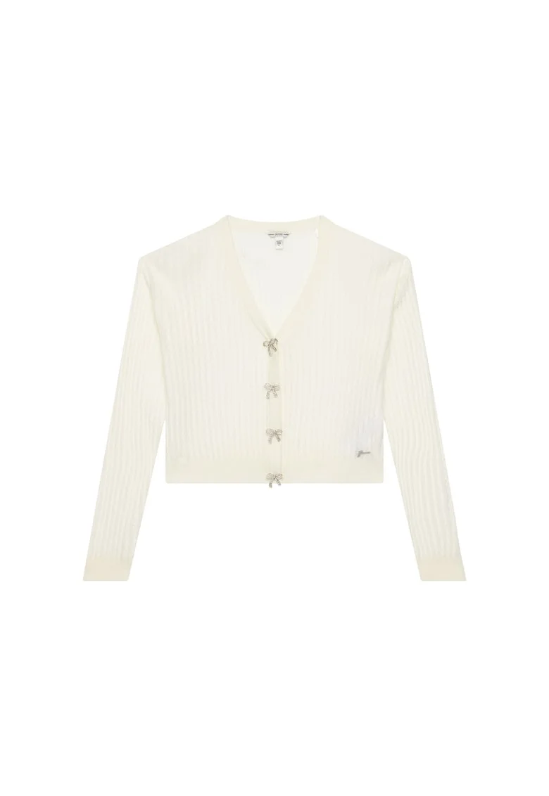 Cardigan copii  alb, fete