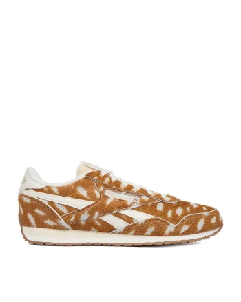 Pantofi sport dama  maroniu-alb, piele intoarsa-sintetic, design modern, confortabil