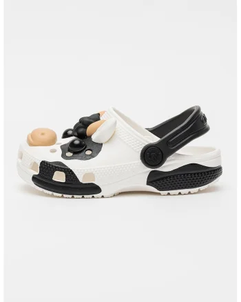 Papuci slingback cu model, Negru stins/Alb murdar/Bej deschis