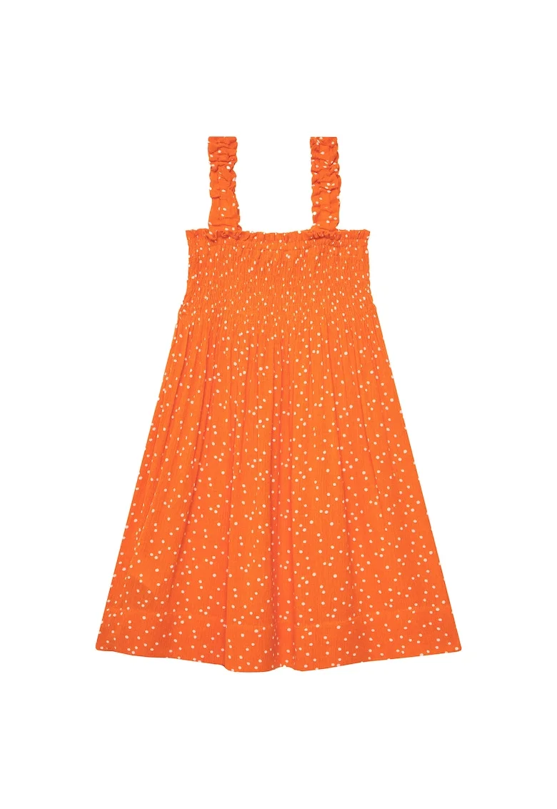 Rochie de vara,  Portocaliu, Buline