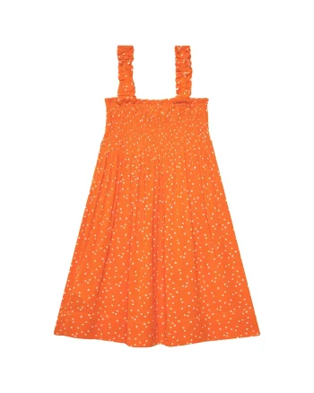 Rochie de vara,  Portocaliu, Buline