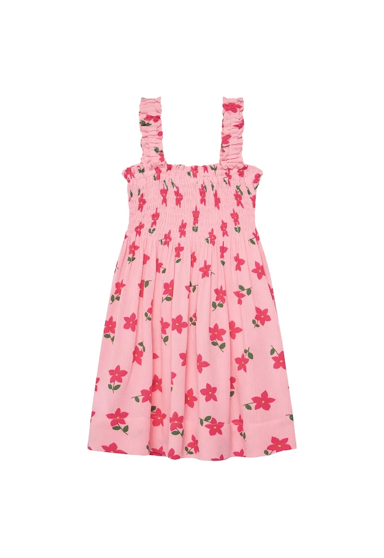 Rochie,  Pentru fete, Roz, Floral