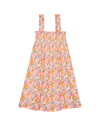 Rochie fete,  Multicolor, Floral, De vara