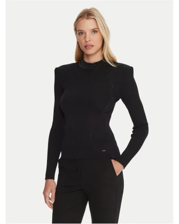Pulover dama  negru, din material de calitate