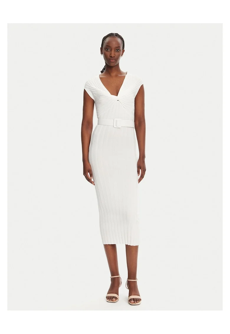 Rochie  alb, tricotata