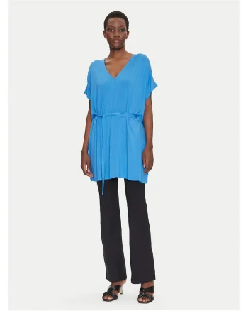 Rochie de Plaja dama  albastru, fabricatie usoara