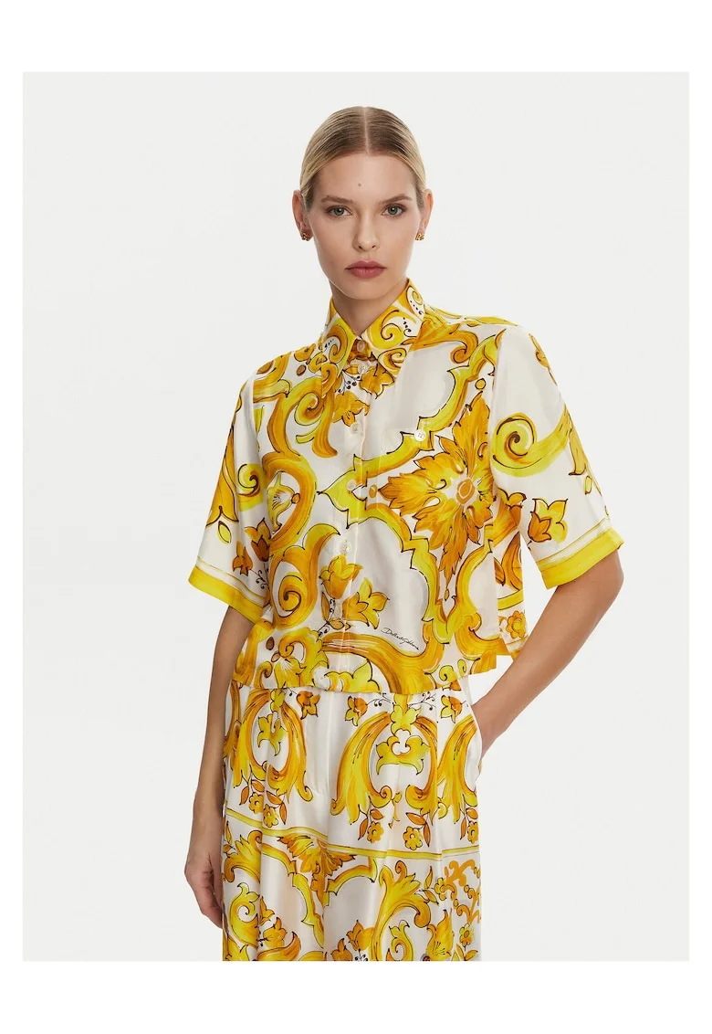 Camasa de dama Dolce Gabbana, galbena,