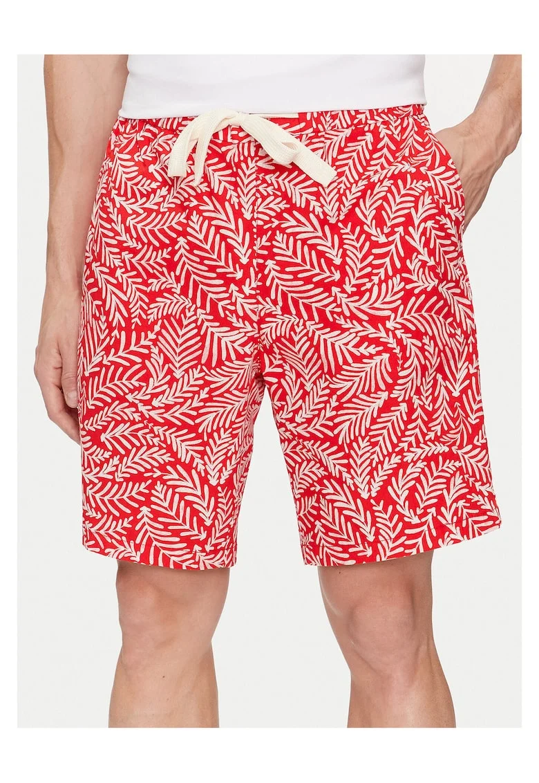 Pantaloni scurti barbati,  rosu, 100% bumbac,