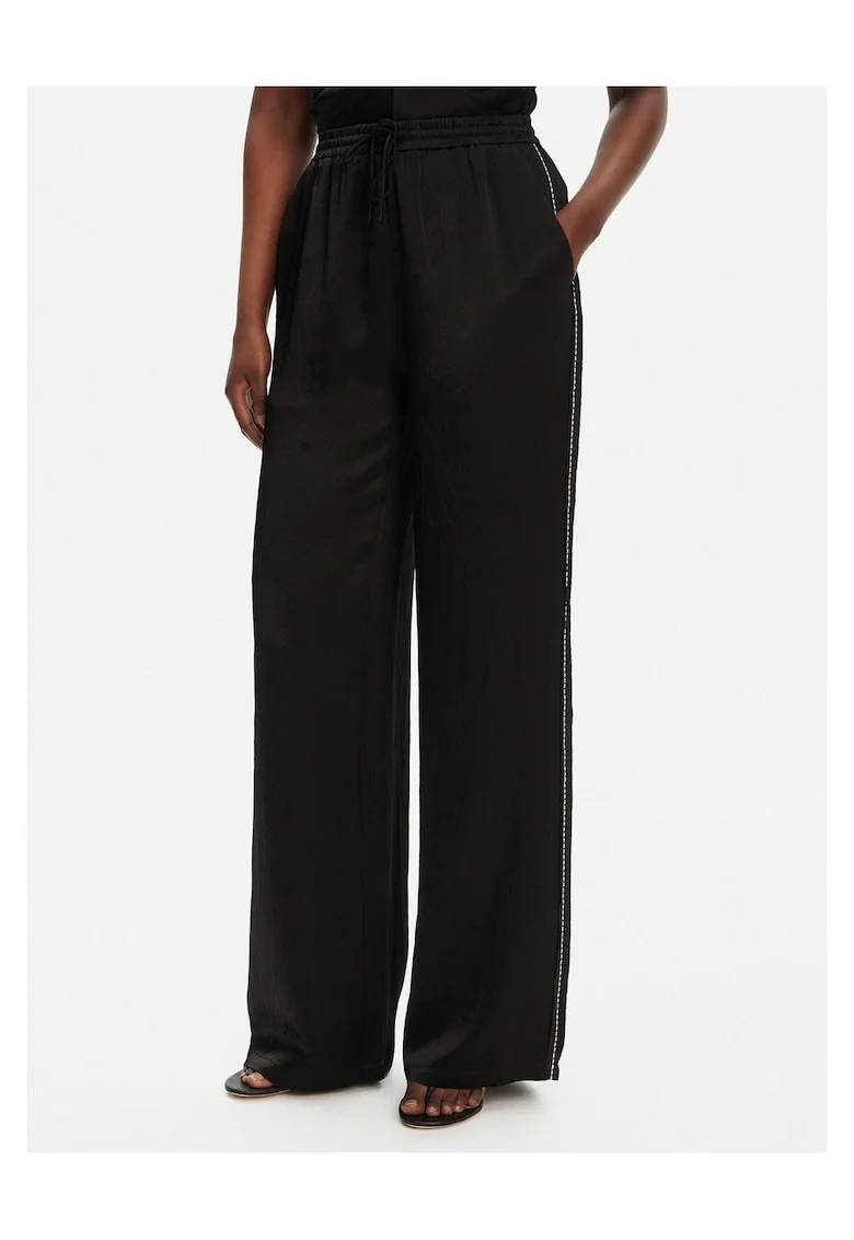 Pantaloni eleganti pentru dama  largi, negru