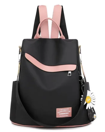 Rucsac dama, E-LY GT405, antifurt, model negru