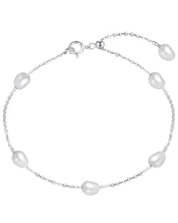 Bratara din argint 925 pentru dama, JW1549, model perle, placata cu rodiu
