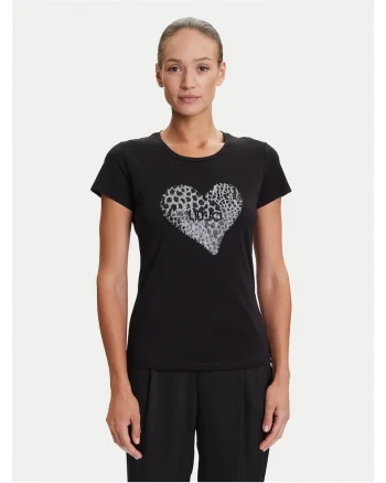 Tricou pentru dama,  Negru, Print