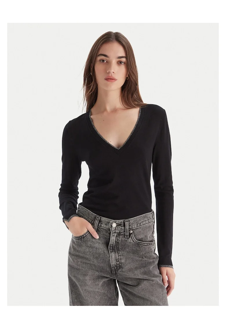 Pulover dama  negru, moale