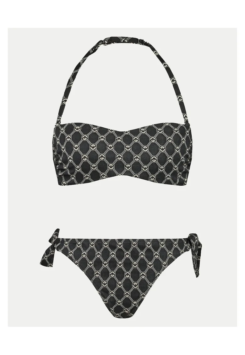 Bikini de dama  negru/gri