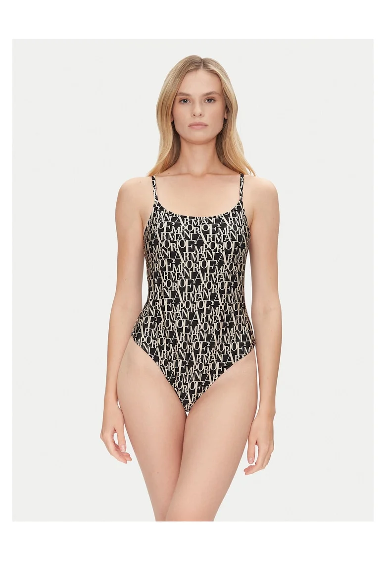 Costum de baie dama, Negru/Galben