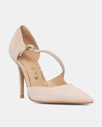 Guess pantofi cu toc stiletto din piele întoarsă NAPIPER